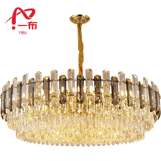DecorBites™ K9 Crystal Modern Ceiling Chandelier for Living Room Lighting Fixture