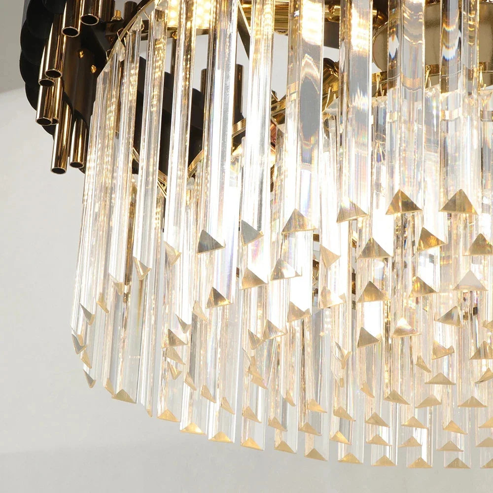 Crystal Round Ceiling Chandelier