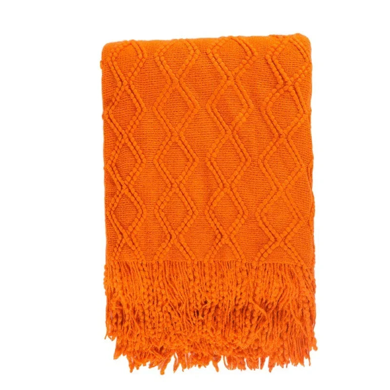 Woolen Travel Throw Blanket