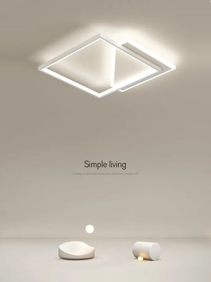 DecorBites™ Geometric LED Ceiling Lamp | Modern Nordic Bedroom Study Light