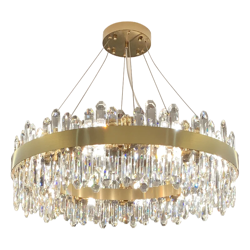 DecorBites™ Crystal Chandelier: Post-Modern High-End Luxury for Living Room, Bedroom, and Restaurant