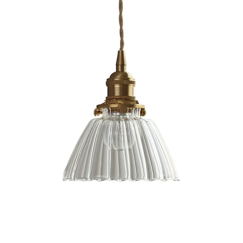 DecorBites™ Clear Glass Nordic Pendant Light Fixture: Modern Simple Hanging Lamp