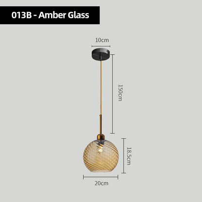 DecorBites™ Glass Chandelier Pendant Lights for Bedside, Kitchen, Restaurant, Bar, Home Lighting
