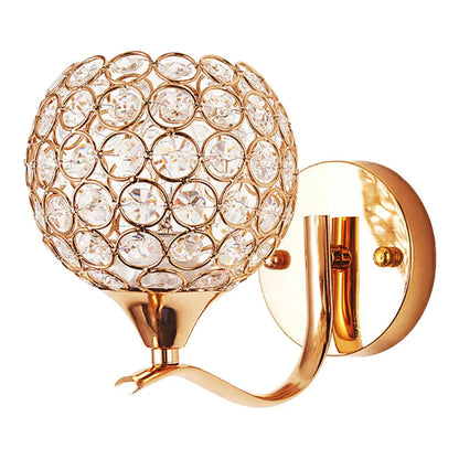 DecorBites™ Crystal Wall Sconce: Elegant Bedroom Bedside Wall Light for Home Lighting