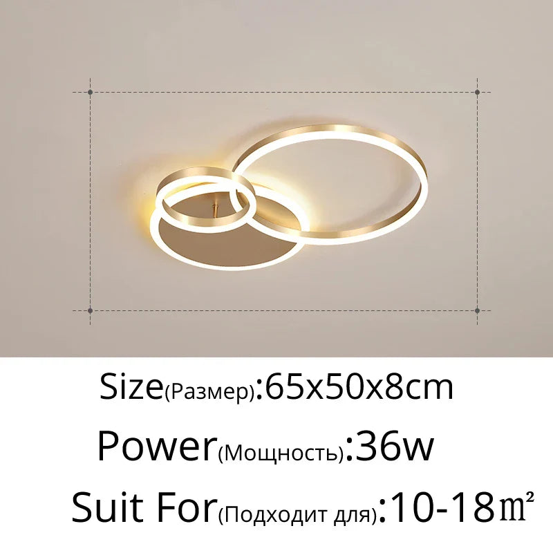 Round LED Foyer Chandelier
