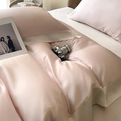 DecorBites™ Eucalyptus Fiber Bedding Set, Summer Coolness, Silky Quilt, Duvet Cover, Sheet Set