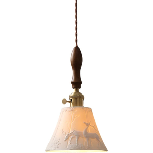 DecorBites™ Ceiling Pendant Light Ceramic Lampshade