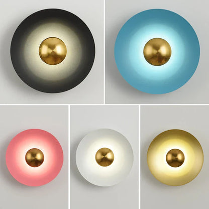 DecorBites™ Golden Macaroon LED Wall Lamp for Bedroom & Living Room
