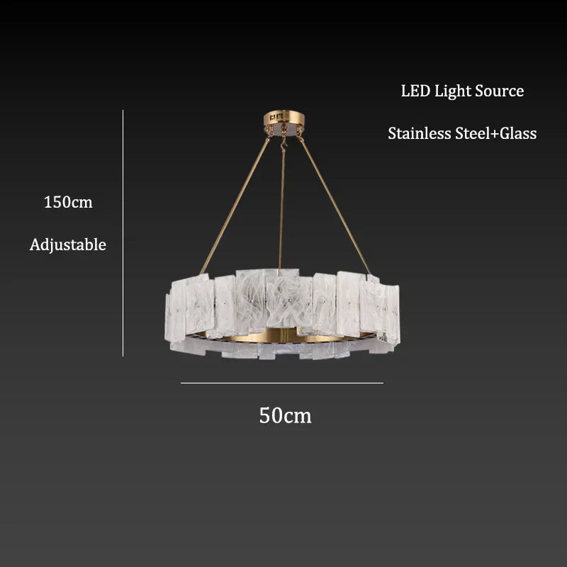 DecorBites™ Cloud Mist Glass Pendant Lights LED Room Decoration Lighting