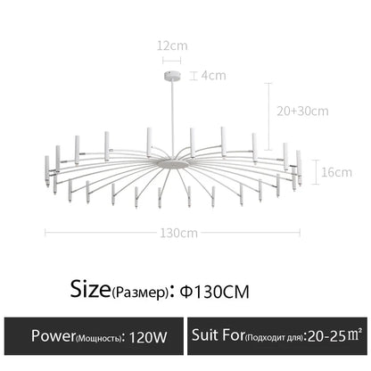 DecorBites™ LED Ceiling Chandelier: Minimalist Nordic Home Lighting for Living Room, Bedroom, Dining Area