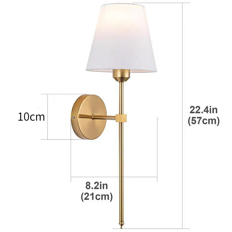 Fabric Industrial Wall Lamp
