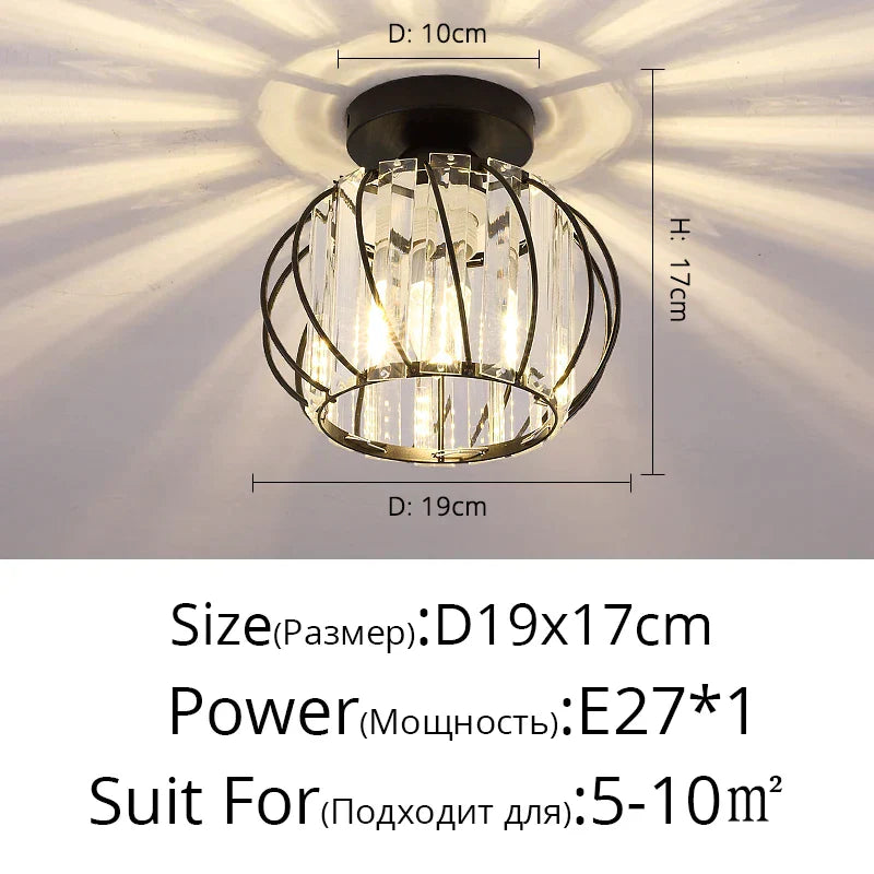 DecorBites™ Crystal Glass Nordic LED Chandelier for Modern Indoor Lighting