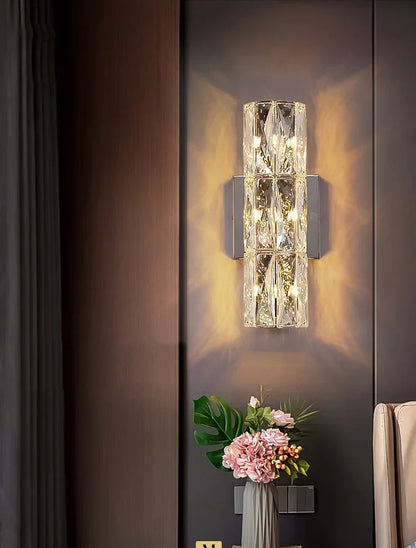 DecorBites™ Crystal Deluxe Wall Sconce for Living Room Bedroom Bedside Villa - Luxury Light