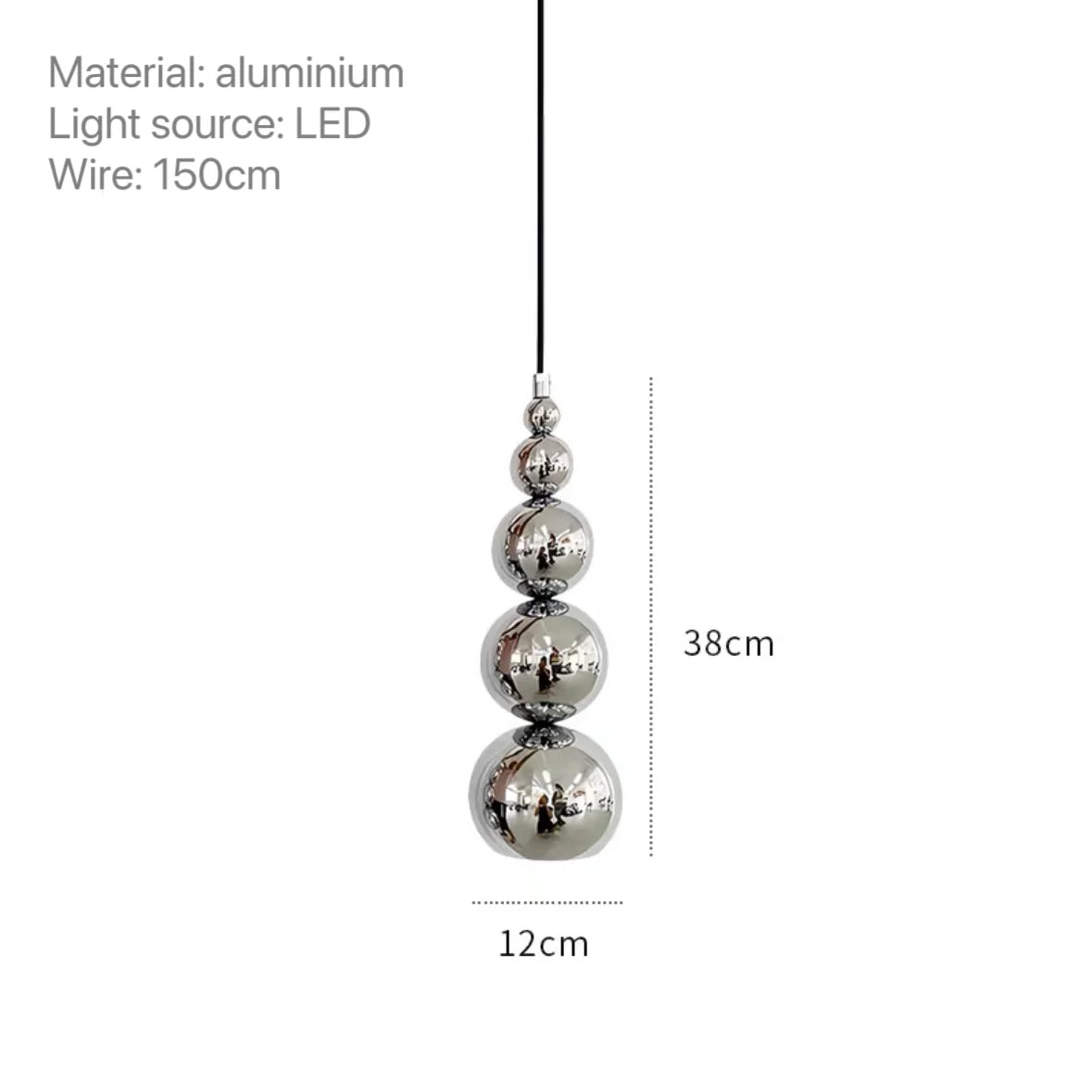 Nordic Modern Bedroom Bedside Multi Ball Pendant Lamp Creative Living Room Restaurant Bar Kitchen Gourd Hanging Lights  Lighting