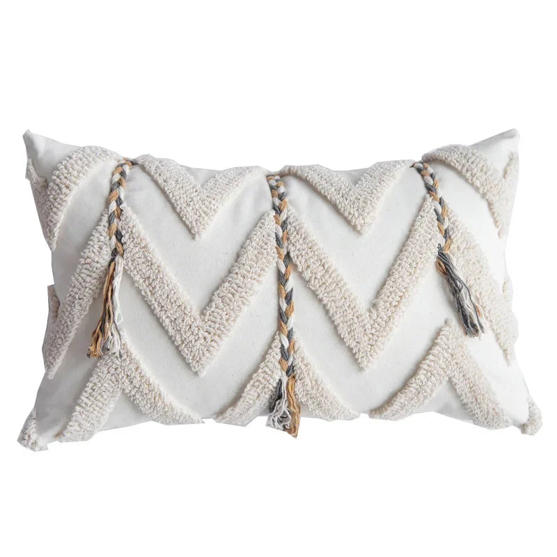 Cotton Tassel Sofa Pillowcase