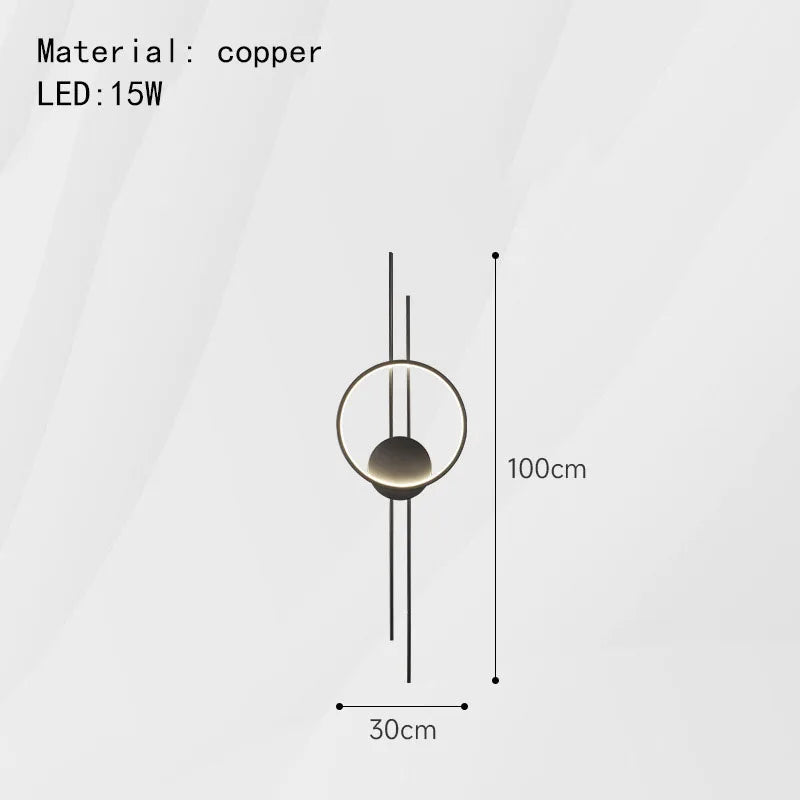 DecorBites™ LED Wall Lights: Elegant Minimalist Sconce with 3 Dimming Modes