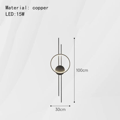 DecorBites™ LED Wall Lights: Elegant Minimalist Sconce with 3 Dimming Modes