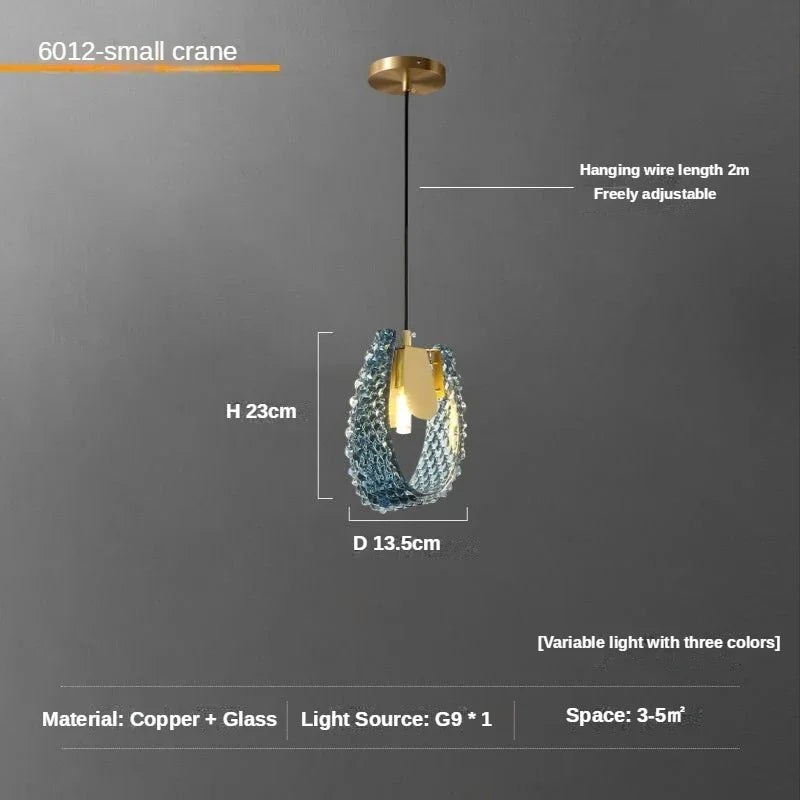 Copper Leaf LED Chandelier