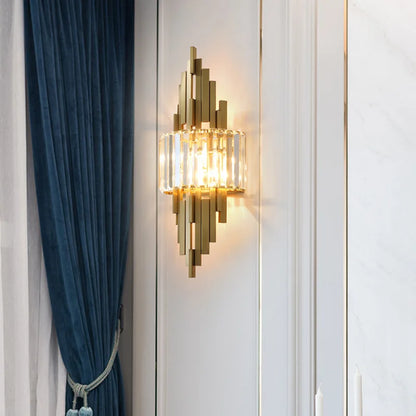 DecorBites™ Crystal Wall Sconce Light: Nordic Luxury for Living Room, Corridor, Hall