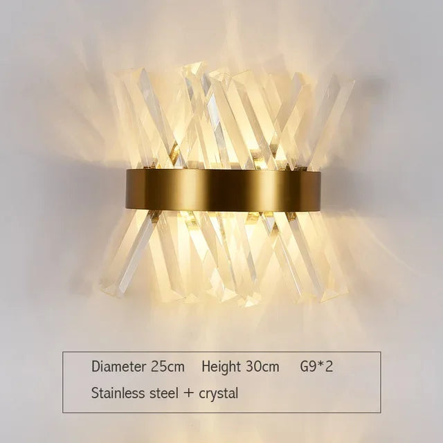 LED Crystal Wall Sconce