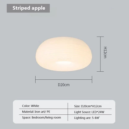 DecorBites™ Cream Apple LED Pendant Light for Cozy Illumination in Home Décor