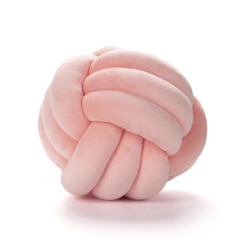 Plush Knot Ball Pillow 28cm Japanese Style