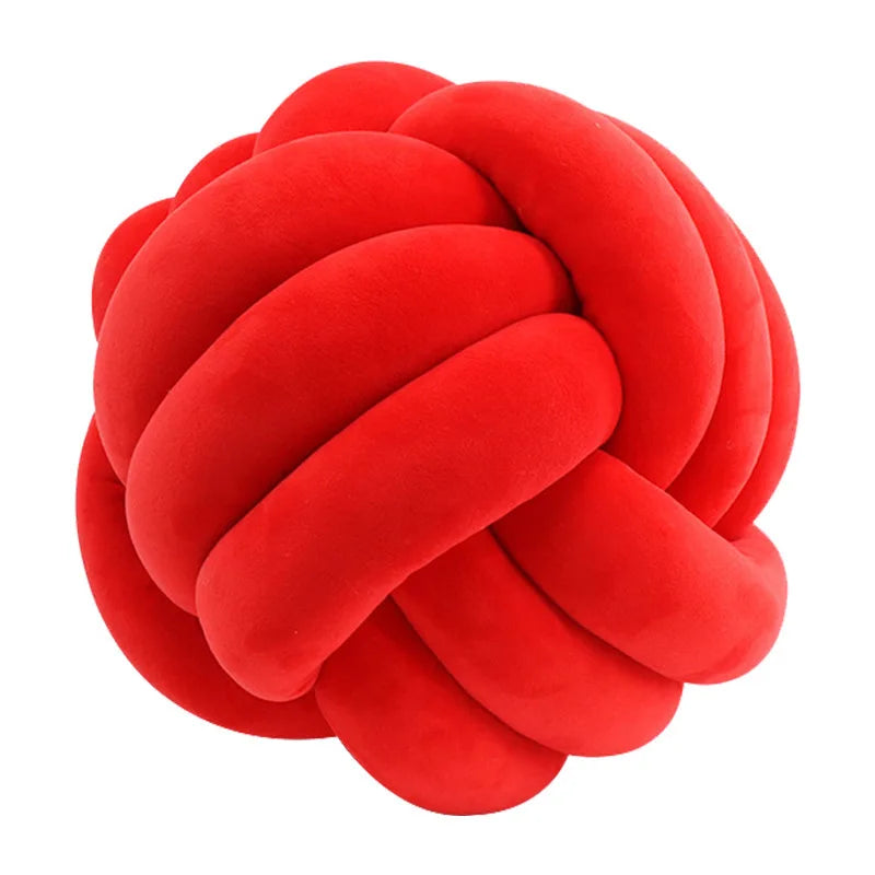 Plush Knot Ball Pillow 28cm Japanese Style