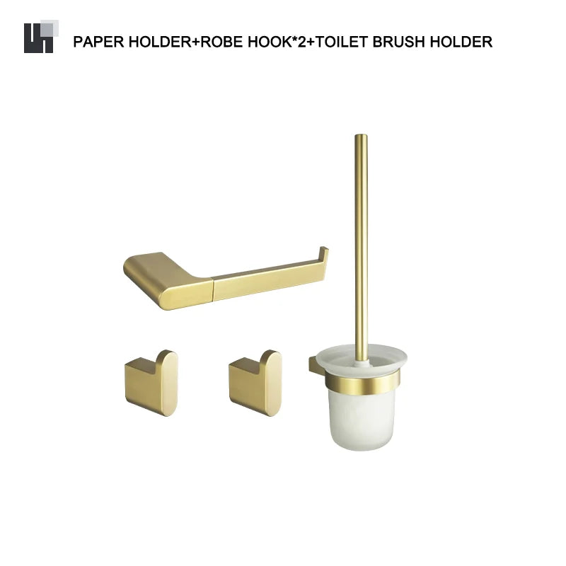 Gold Stainless Bath Set