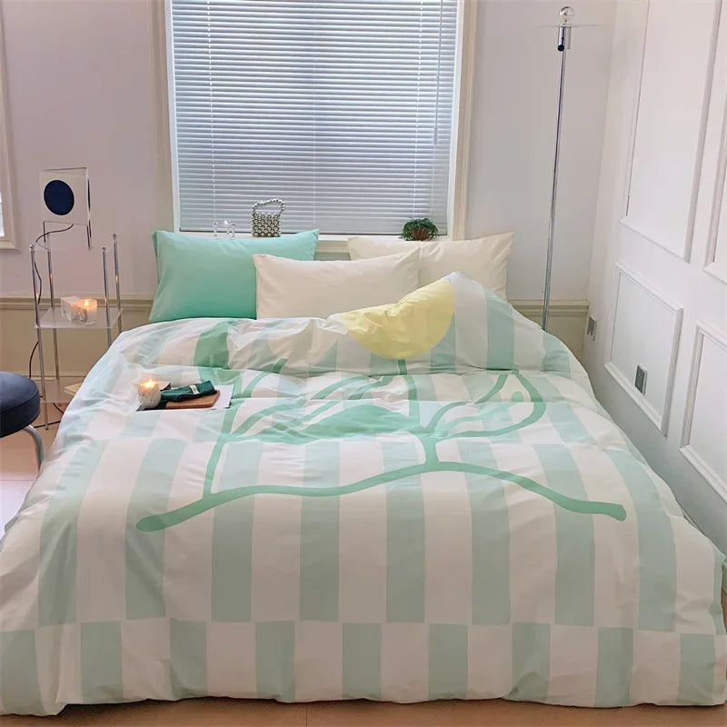 Floral Cotton Satin Comforter