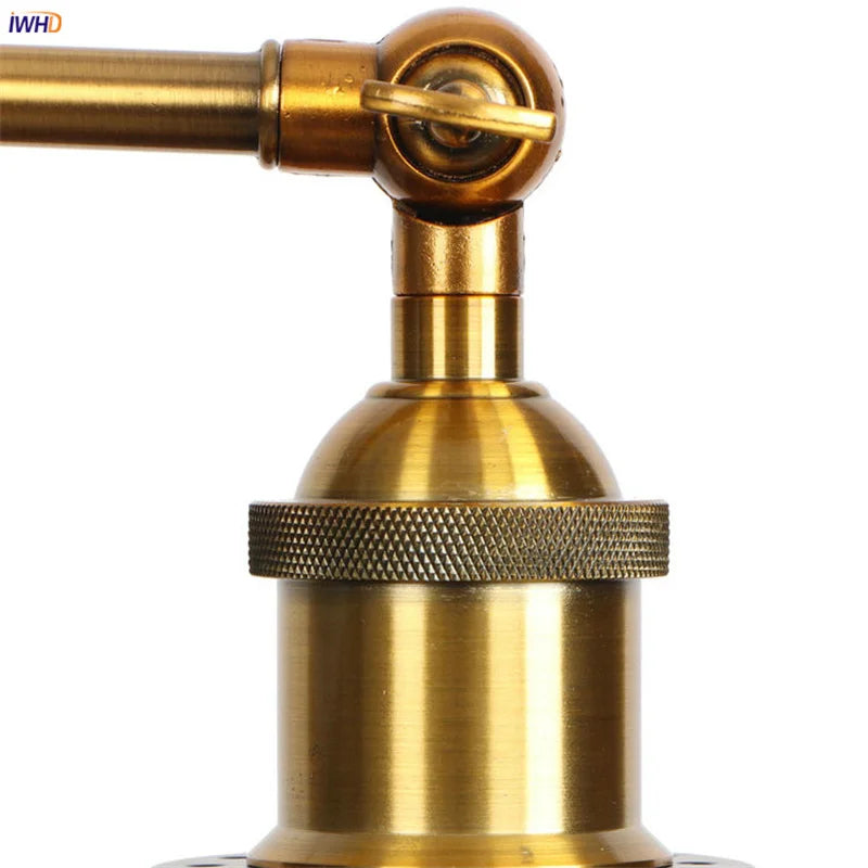 Gold LED Wall Lamp For Coffee Bars And Bedrooms