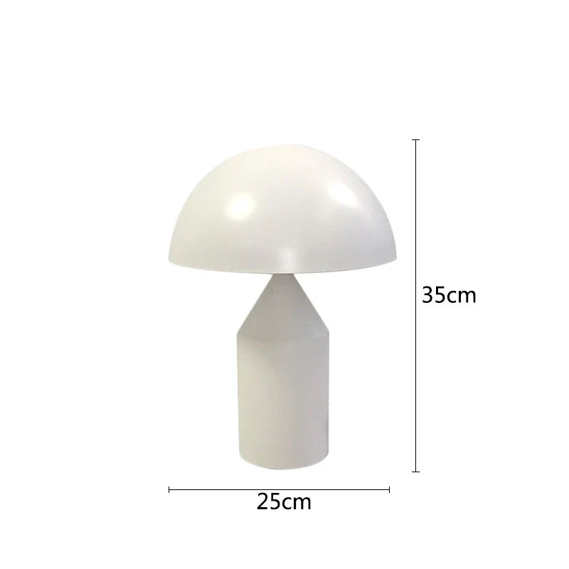 DecorBites™ Gold Iron Mushroom Table Lamp for Home Decor, Living Room, Bedroom - G9 Interface