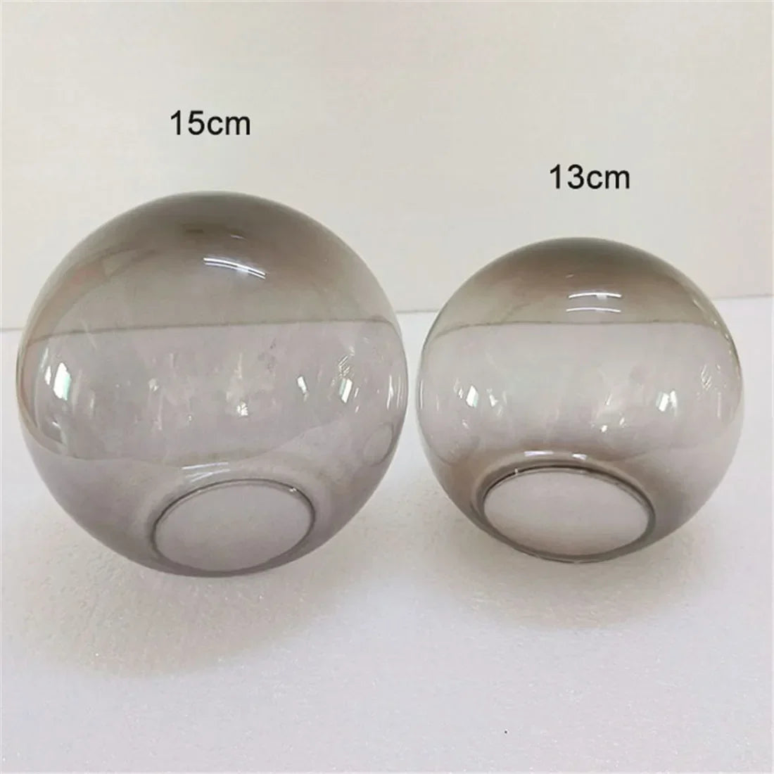 DecorBites™ Glass Shade Replacement for Magic Bean Lighting, 7cm Opening, Smoke Grey Amber Cognac