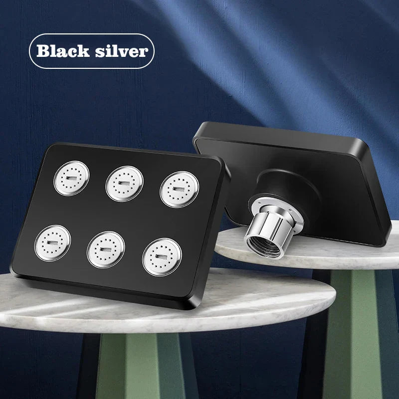 Chrome Rotating Rainshower Head