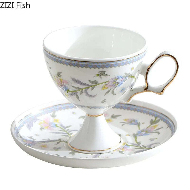 Gold Ceramic Goblet Set