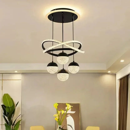 LED Ring Chandelier Dimmable Ceiling Light