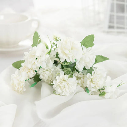 DecorBites™ Hydrangea Bouquet Artificial Flowers Home Decor Wedding Floral Arrangement Bouquet