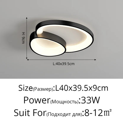 DecorBites™ LED Ceiling Chandelier Lights with Remote Control for Living Room, Bedroom, Dining Room