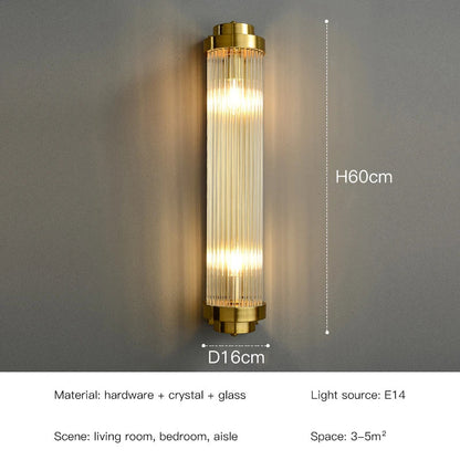 DecorBites™ Crystal LED Wall Lamps: Elegant Gold Wall Sconce Lights for Luxury Home Decor