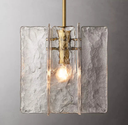 DecorBites™ Glass Lattice Pendant Lights: Stylish LED Chandeliers for Home Decor