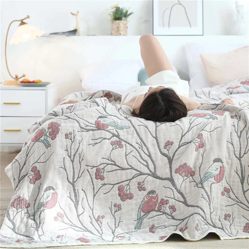 Floral Cotton Bedspread