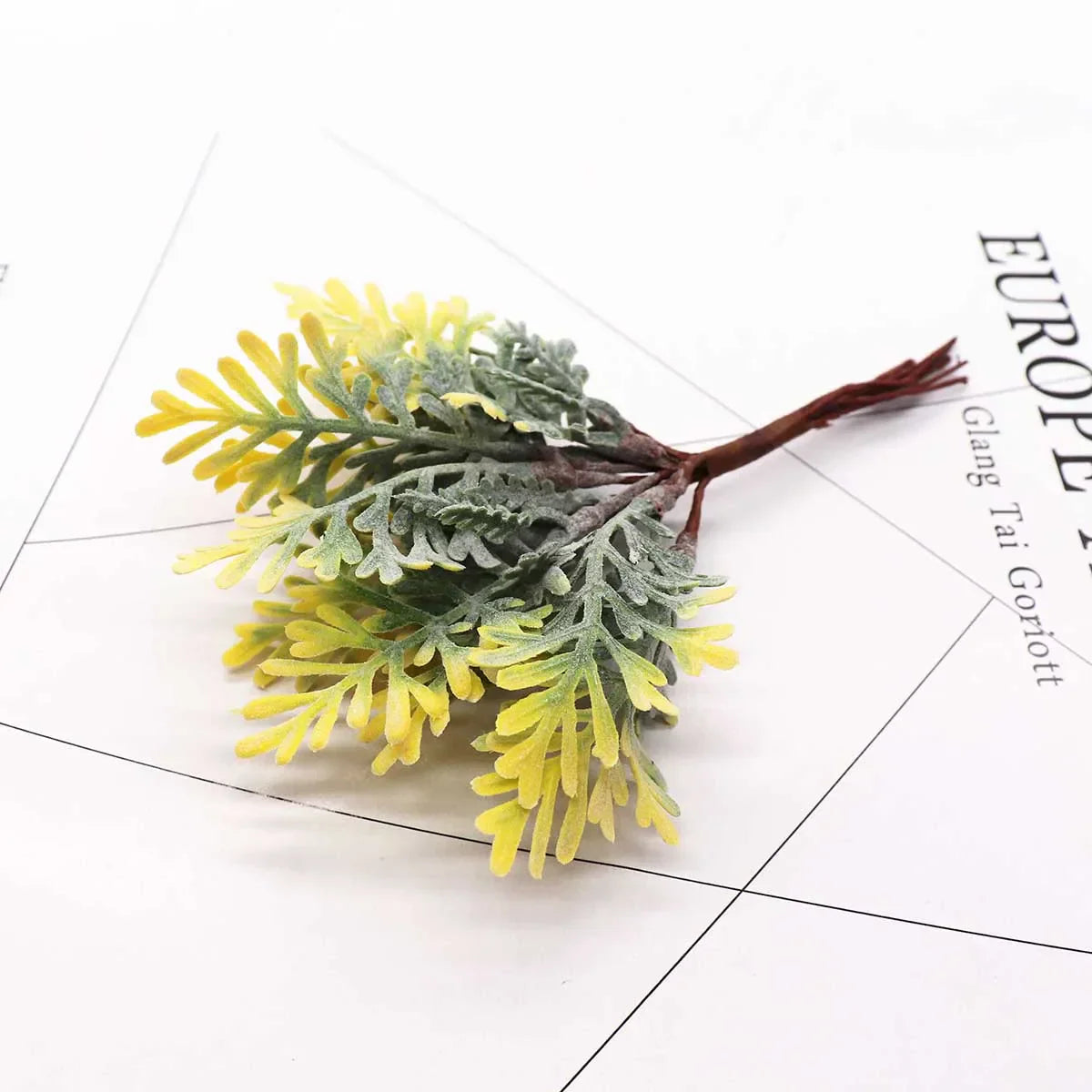 DecorBites™ Green Plant Flower Cherry Stamen Berries Bundle for DIY Decor and Gifts