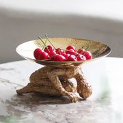 Gold Resin Handicraft Tray