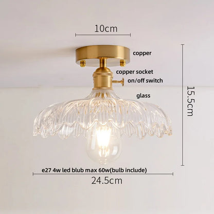 DecorBites™ Diamond Glass LED Ceiling Lights - Modern Nordic Luxury Canopy Fixture