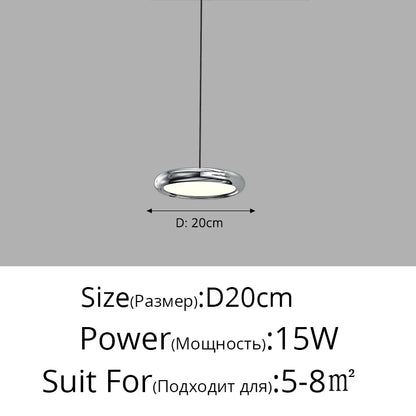 DecorBites™ Black Finish LED Pendant Lights for Home Decoration Indoor Lighting