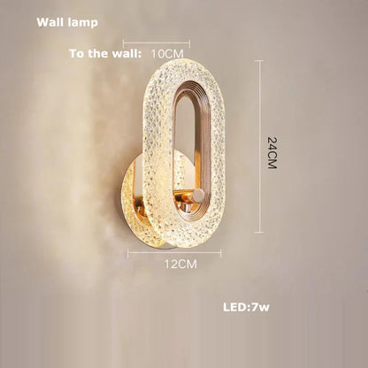DecorBites™ Crystal Magic Ring Dimmable LED Pendant Light for Living Room & Foyer