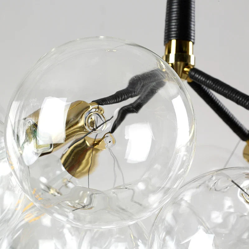 DecorBites™ Glass Balls Ceiling Pendant Lights Minimalist Living Room Chandelier Shop Bar Decor