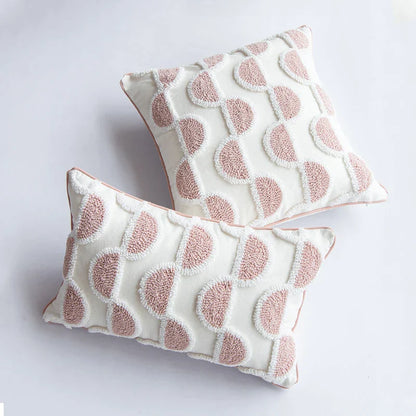 DecorBites™ Cotton Loop Tufted Ivory Cushion Cover for Home Decoration