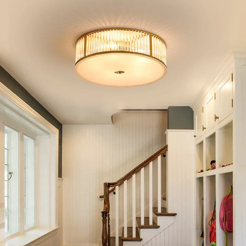 DecorBites™ Crystal LED Ceiling Lamp for Luxury Living Room and Bedroom Lighting