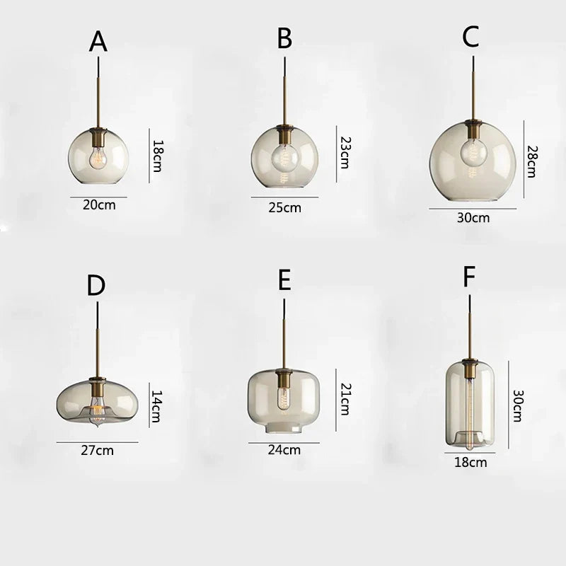 DecorBites™ Glass Chandelier: Nordic Minimalist, Net Red Design for Restaurant, Bar, Cafe, Clothing Store.