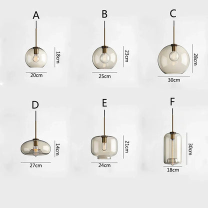 DecorBites™ Glass Chandelier: Nordic Minimalist, Net Red Design for Restaurant, Bar, Cafe, Clothing Store.